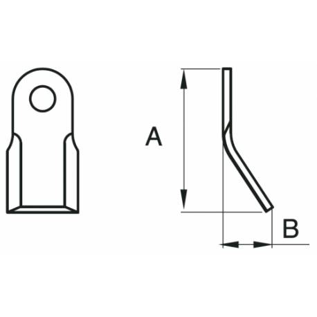Cutit tocator Ferri - resturi vegetale - pasune - maracini
