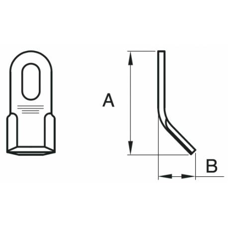Cutit tocator Ferri - resturi vegetale - pasune - maracini