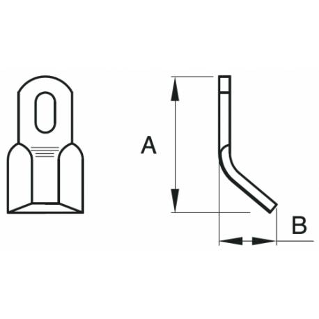 Cutit tocator Ferri - resturi vegetale - pasune - maracini