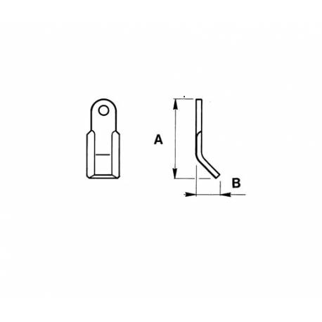 Cutit tocator resturi vegetale MURATORI