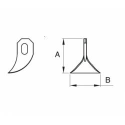 Cutit tocator resturi vegetale MURATORI