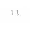Cutit tocator resturi vegetale S.M.A 40x134 D14.5 40x5 mm