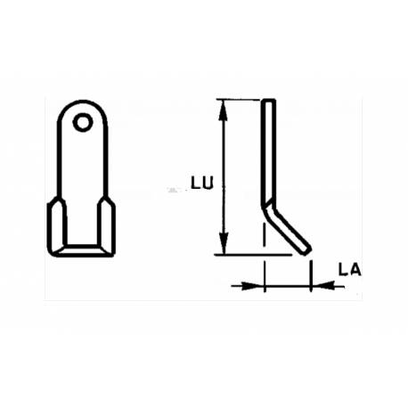 Cutit tocator Kverneland Maletti 42X130 D.14.5 40X10 mm