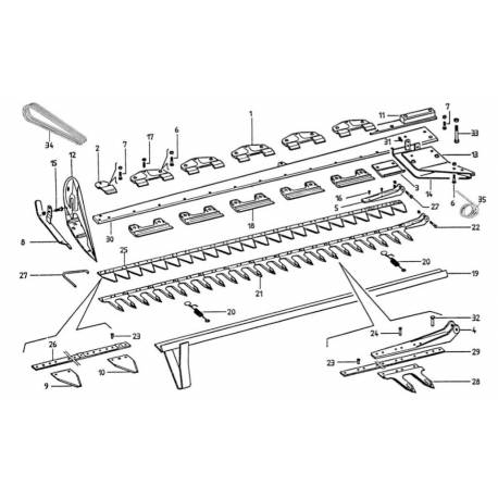 Vergea gaurita pentru 20 dinti cositoare Gribaldi&Salvia mod.superior 394